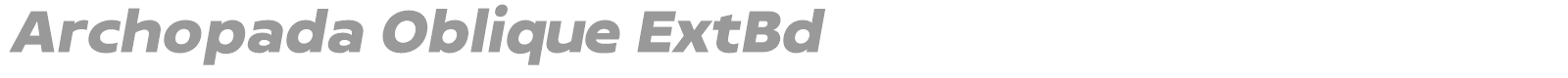 Archopada font preview